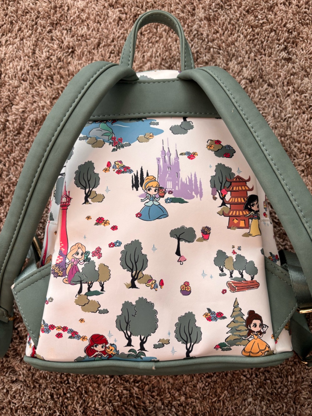 Disney x Loungefly Princess Mini Backpack – Fairytale Forest Print - Picture 7 of 12